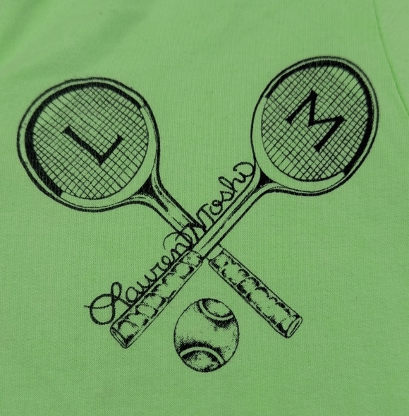 Lauren Moshi NWOT Neon Green Tennis Hoodie Front Zip Size Small - Picture 2 of 7